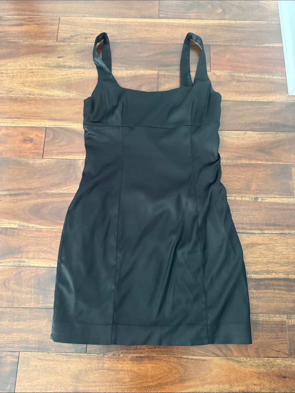 Wilfred Black Square-Neck Mini Dress